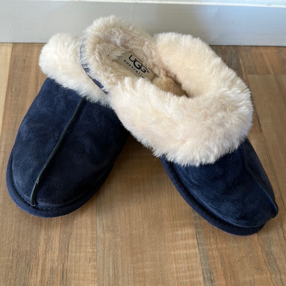 UGG Scuffette Women's Water Resistant Slide Slippers blue size 7